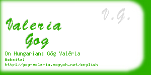 valeria gog business card